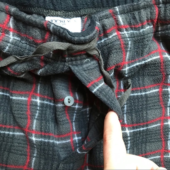 Jockey Gray Red Plaid Sleep Pants, EUC, S/M - Picture 5 of 11